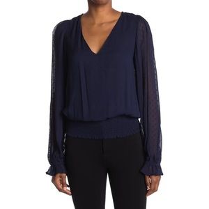 Ramy Brook Kirsty Swiss Top Puff Sleeve Blouse - NWT